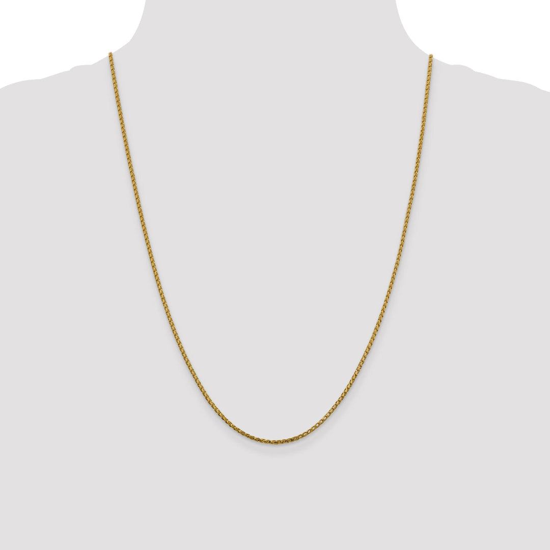 14k Yellow Gold 1.6 mm D.C Open Franco Chain