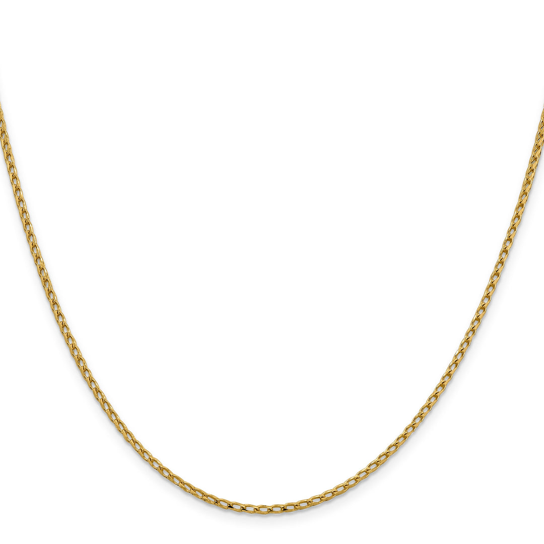 14k Yellow Gold 2.1 mm D.C Open Franco Chain