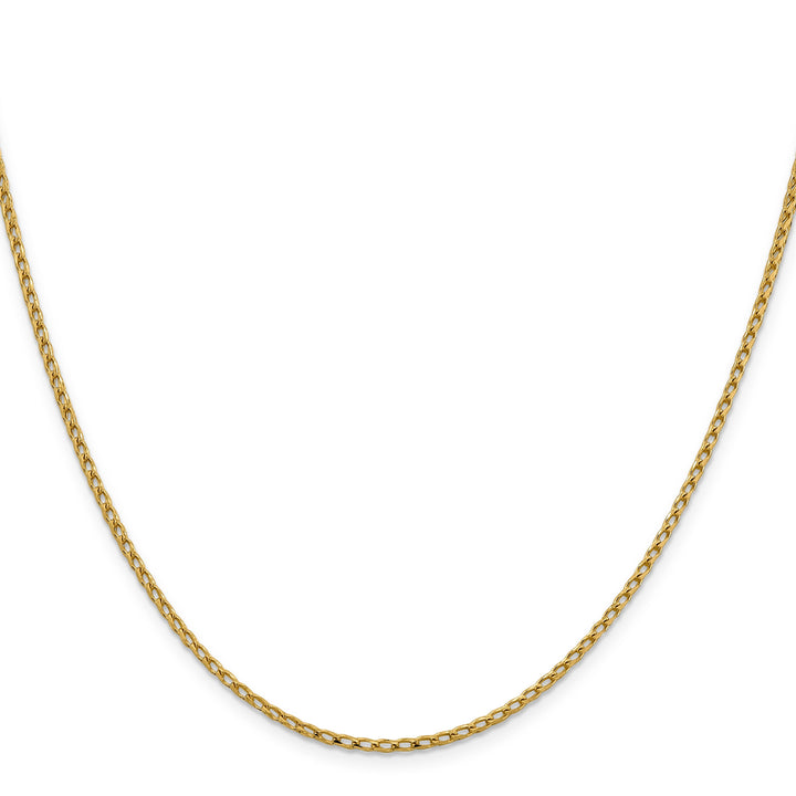 14k Yellow Gold 2.1 mm D.C Open Franco Chain