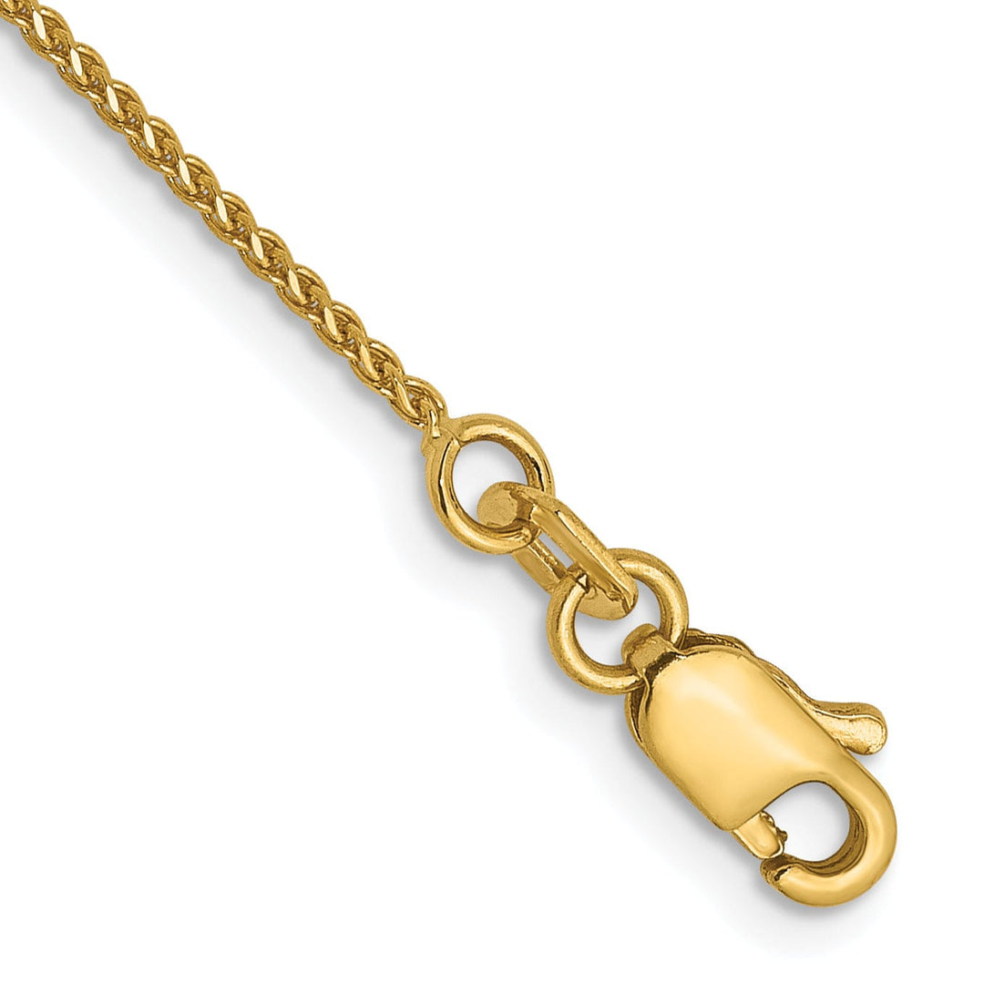 14k Yellow Gold 1mm Solid D.C Spiga Chain