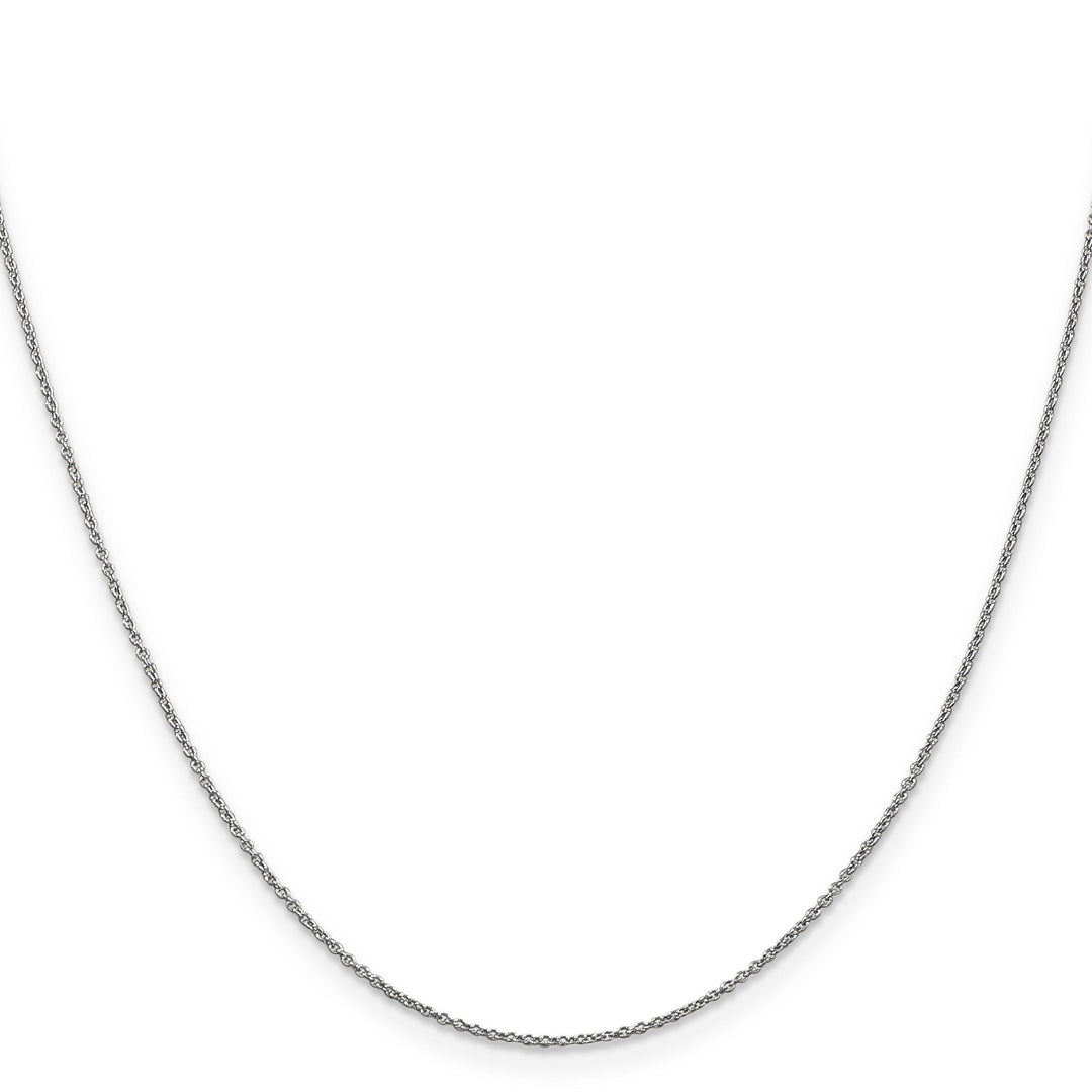 14K White Gold .9 mm Round Cable Chain