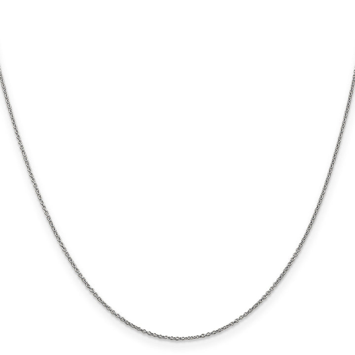 14K White Gold .9 mm Round Cable Chain