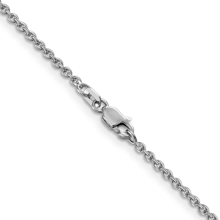 Leslie 14K White Gold 1.8 mm Round Cable Chain