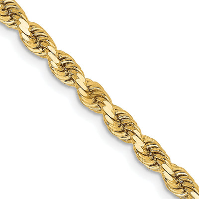 14k Yellow Gold 3.25mm D.C Rope Chain