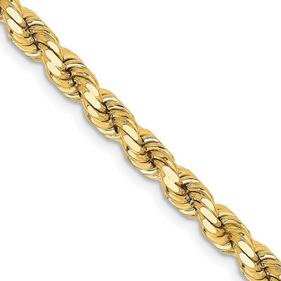 14k Yellow Gold 4.25mm D.C Rope Chain