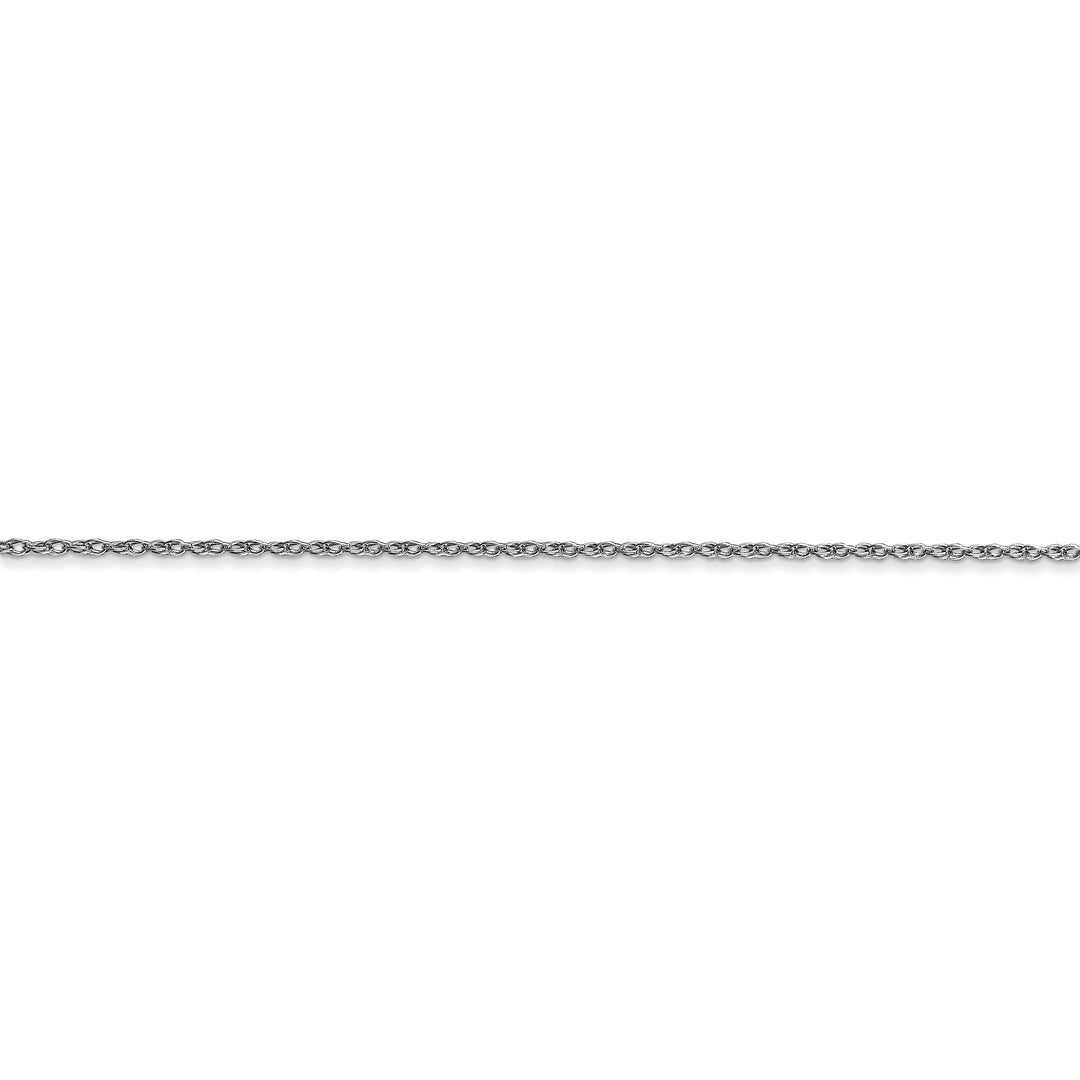 14k White Gold 0.70mm Carded Cable Rope Chain