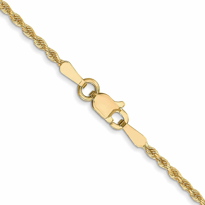 10k Yellow Gold 1.75mm D.C Rope Chain