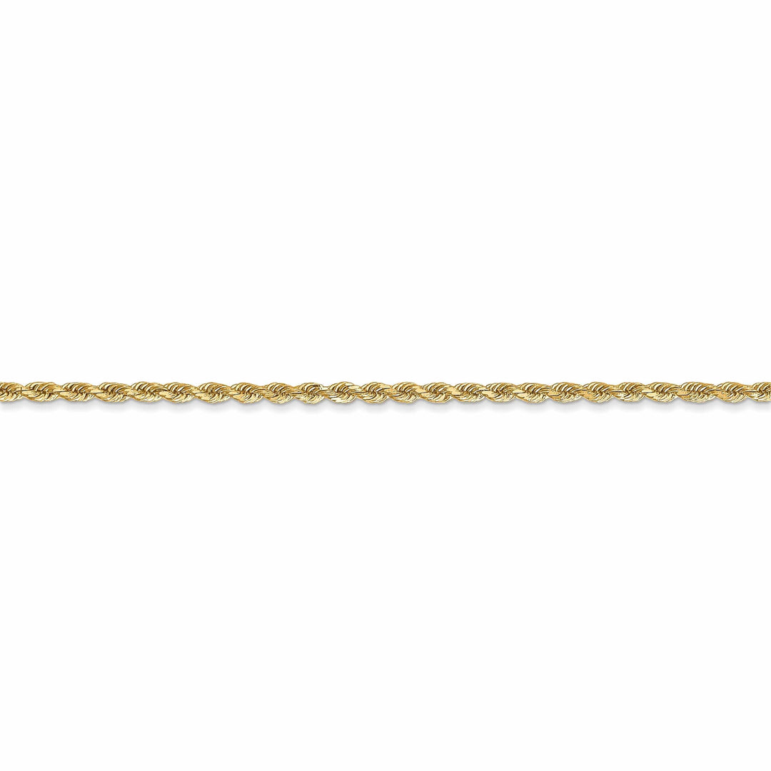 10k Yellow Gold 2.00mm D.C Rope Chain