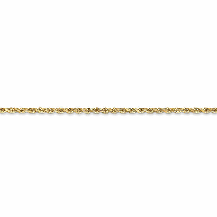 10k Yellow Gold 2.00mm D.C Rope Chain