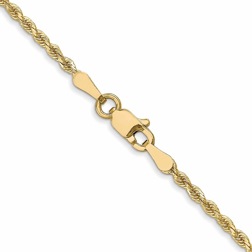 10k Yellow Gold 2.00mm D.C Rope Chain