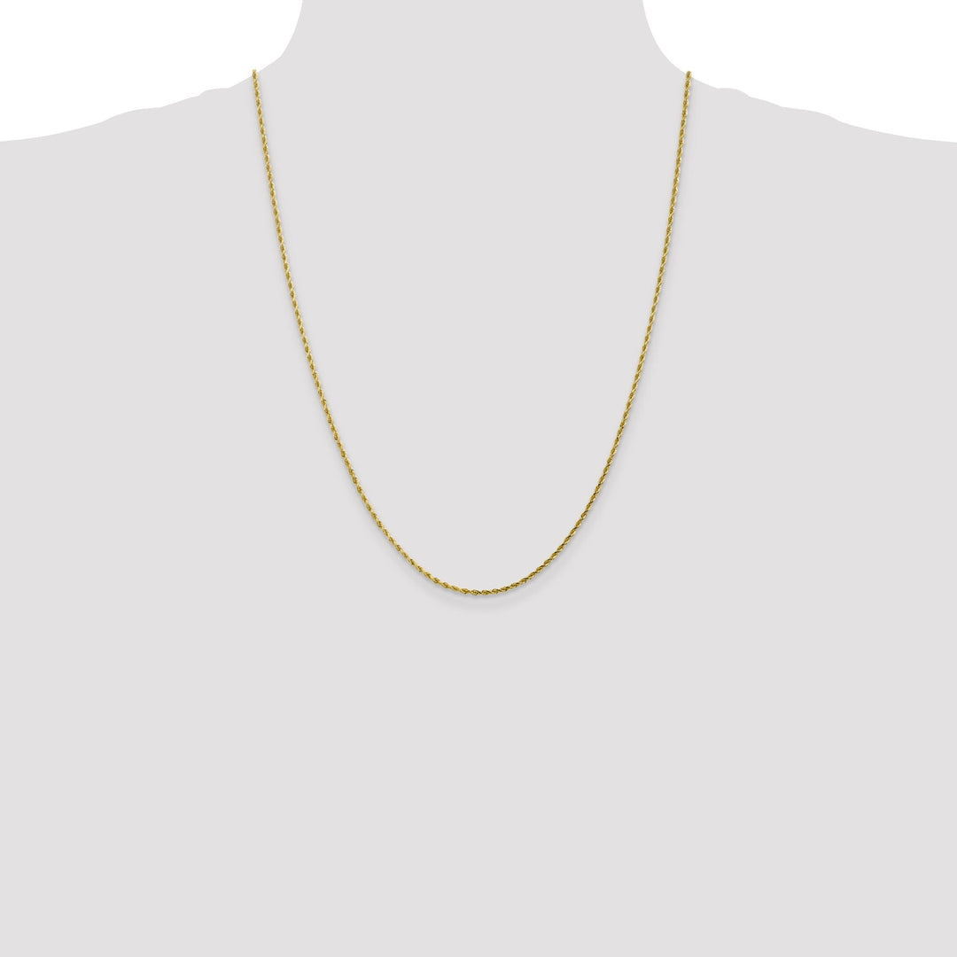 10k Yellow Gold 2.00mm D.C Rope Chain