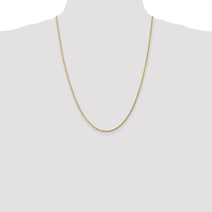 10k Yellow Gold 2.00mm D.C Rope Chain