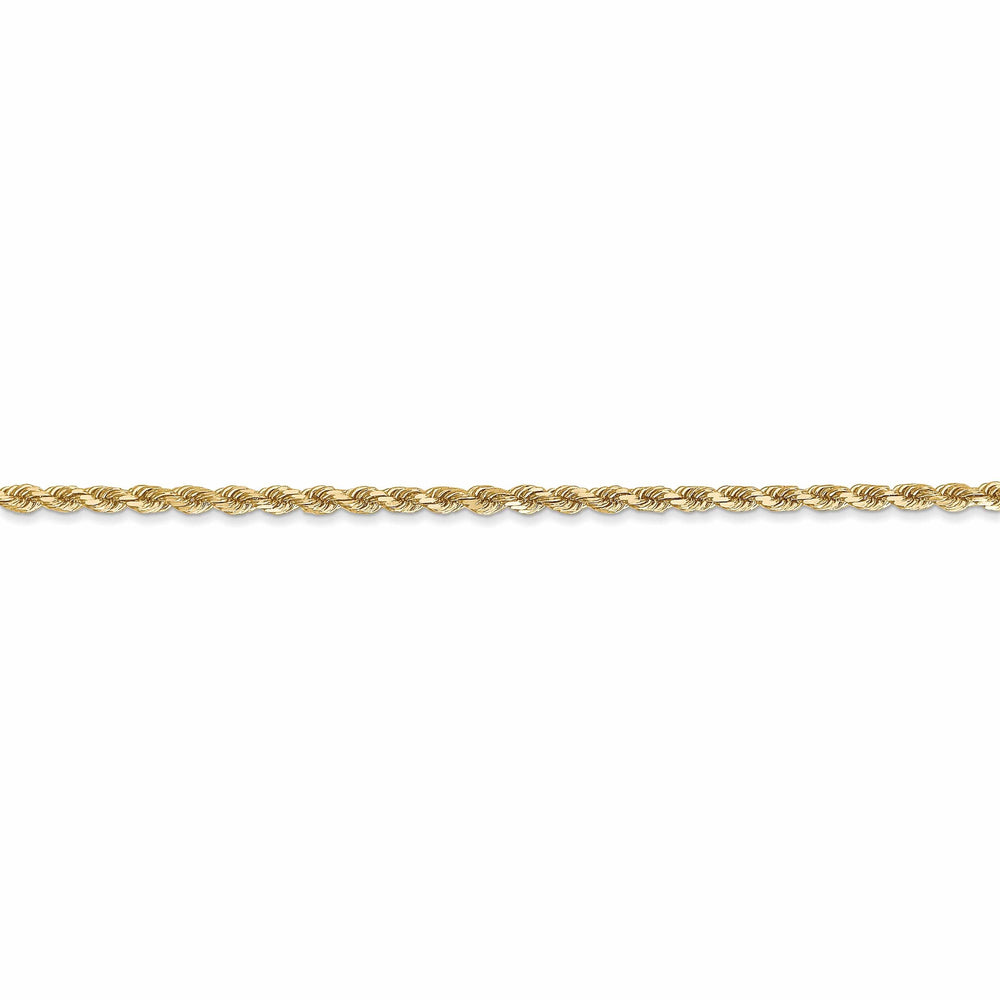 10k Yellow Gold 2.25mm D.C Rope Chain