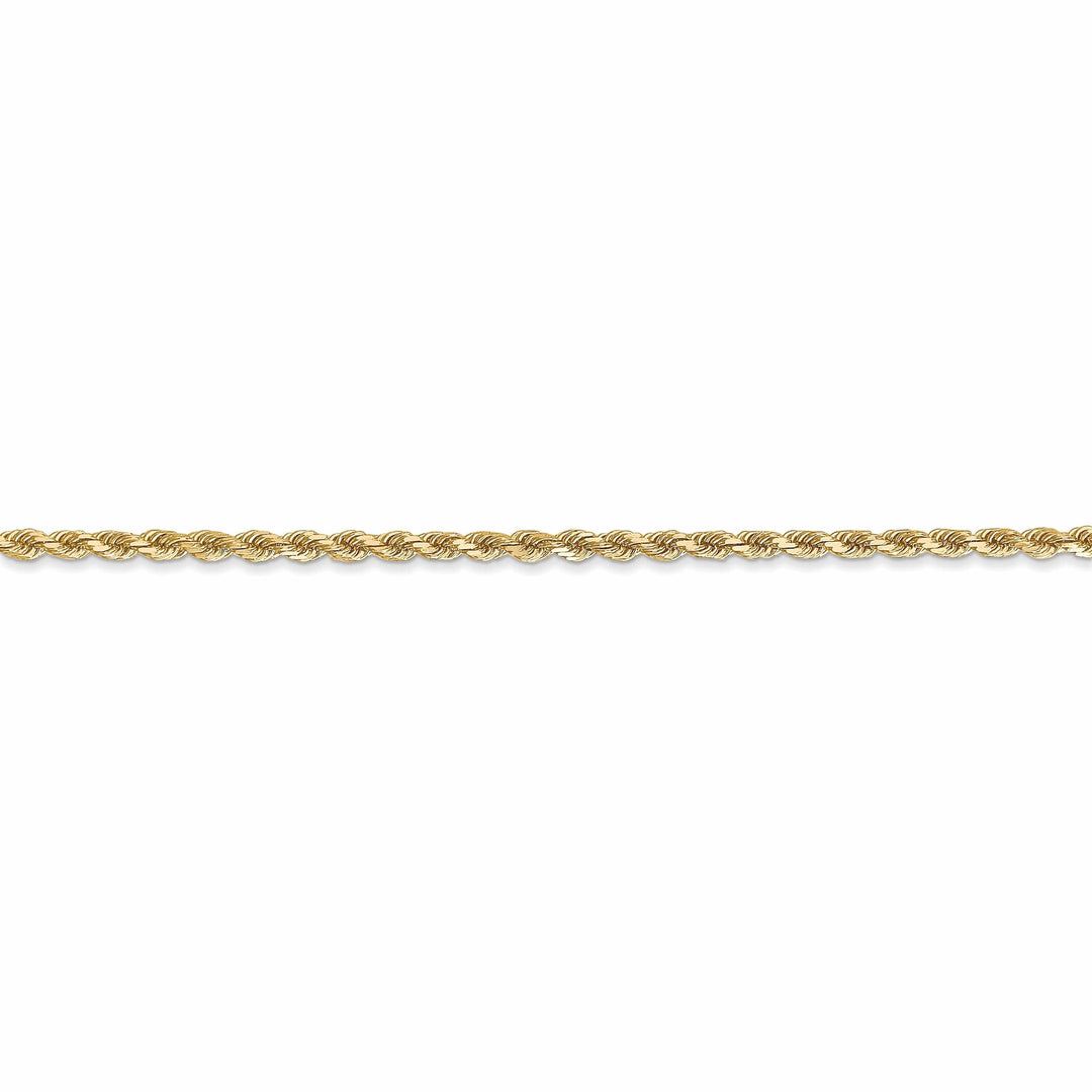 10k Yellow Gold 2.25mm D.C Rope Chain