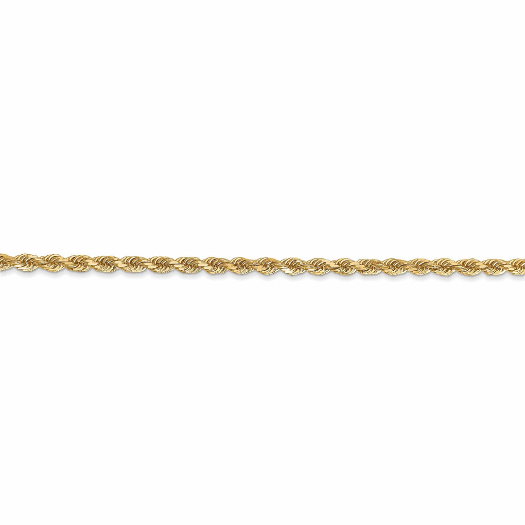 10k Yellow Gold 2.5mm D.C Rope Chain