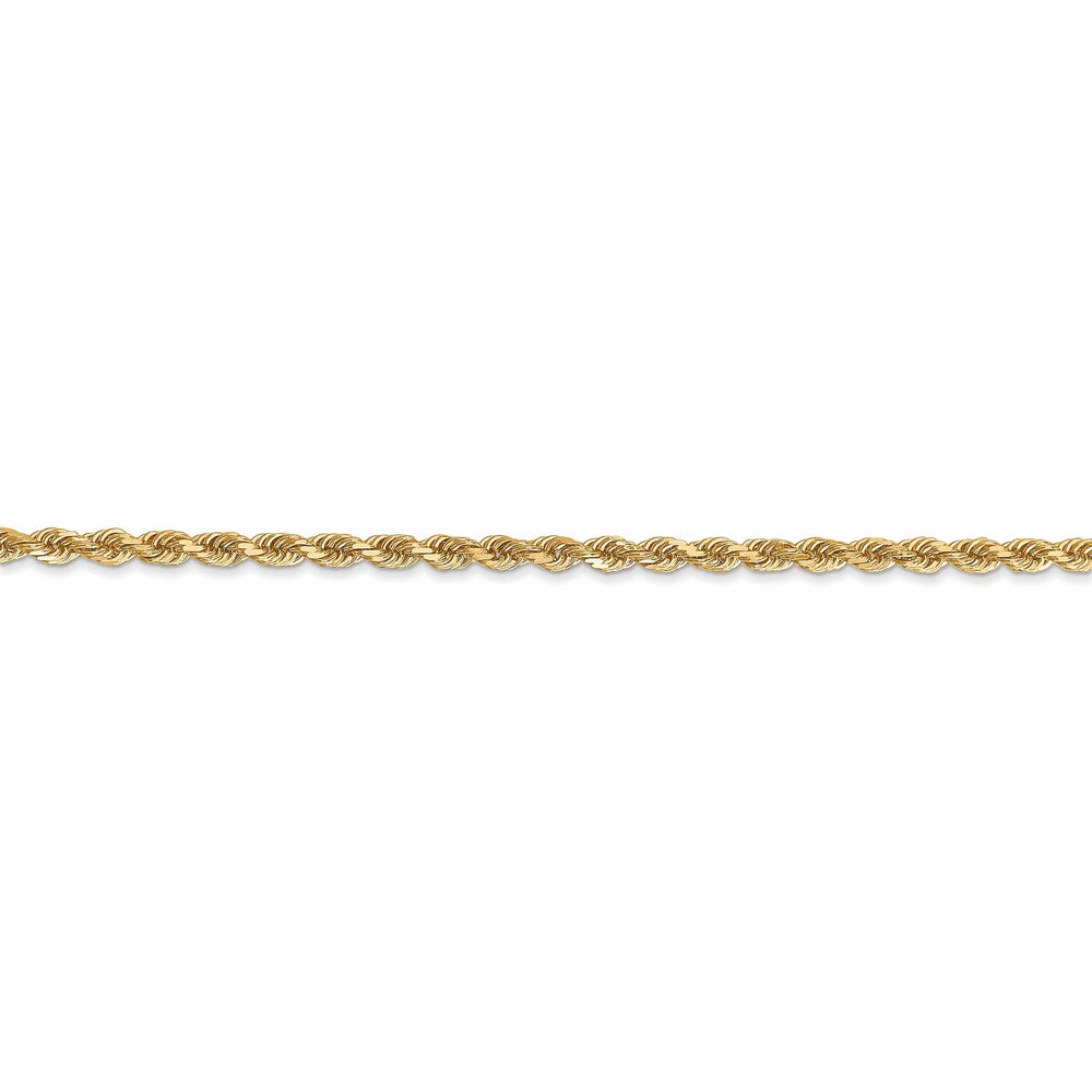 10k Yellow Gold 2.5mm D.C Rope Chain