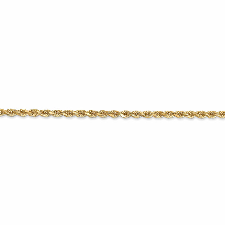 10k Yellow Gold 2.5mm D.C Rope Chain