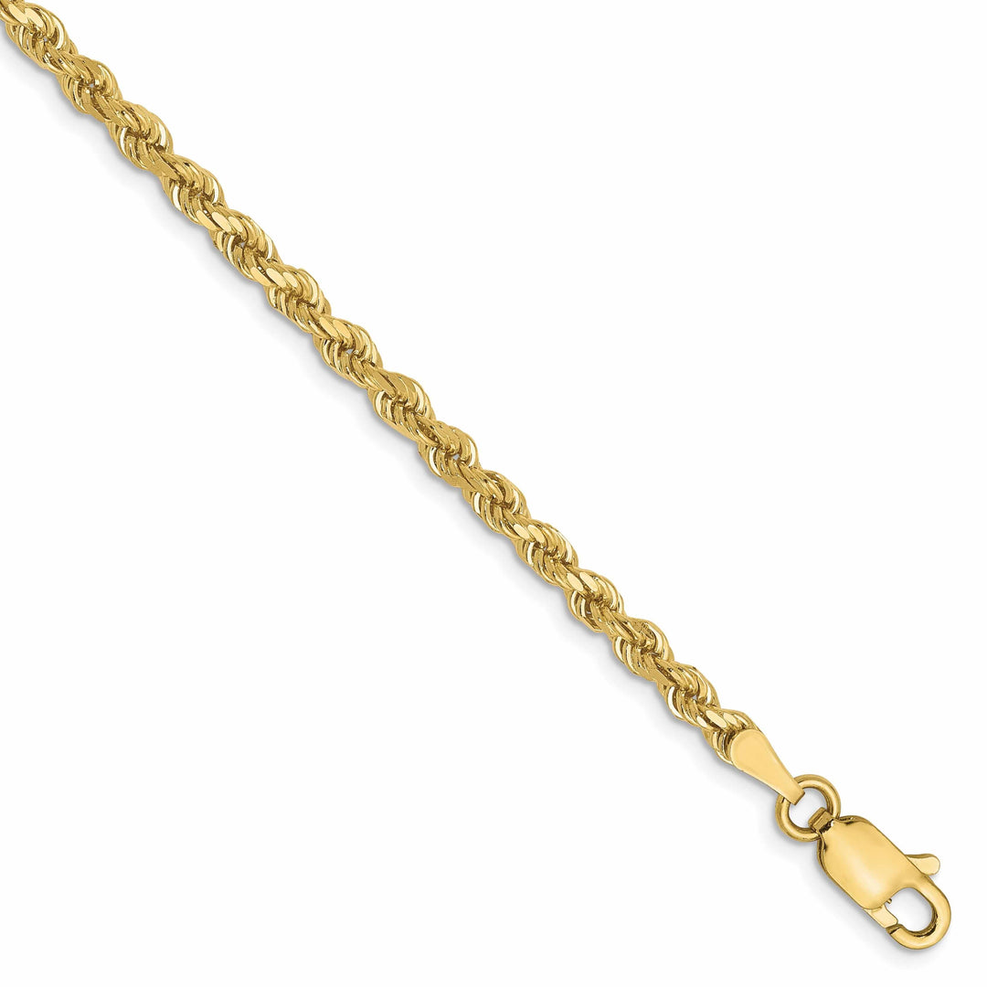 10k Yellow Gold 2.75mm D.C Rope Chain