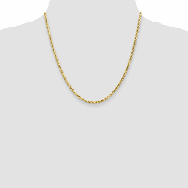10k Yellow Gold 3.00mm D.C Rope Chain