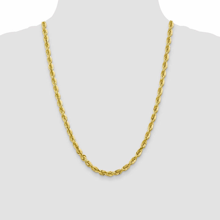 10k Yellow Gold 6.00mm D.C Rope Chain