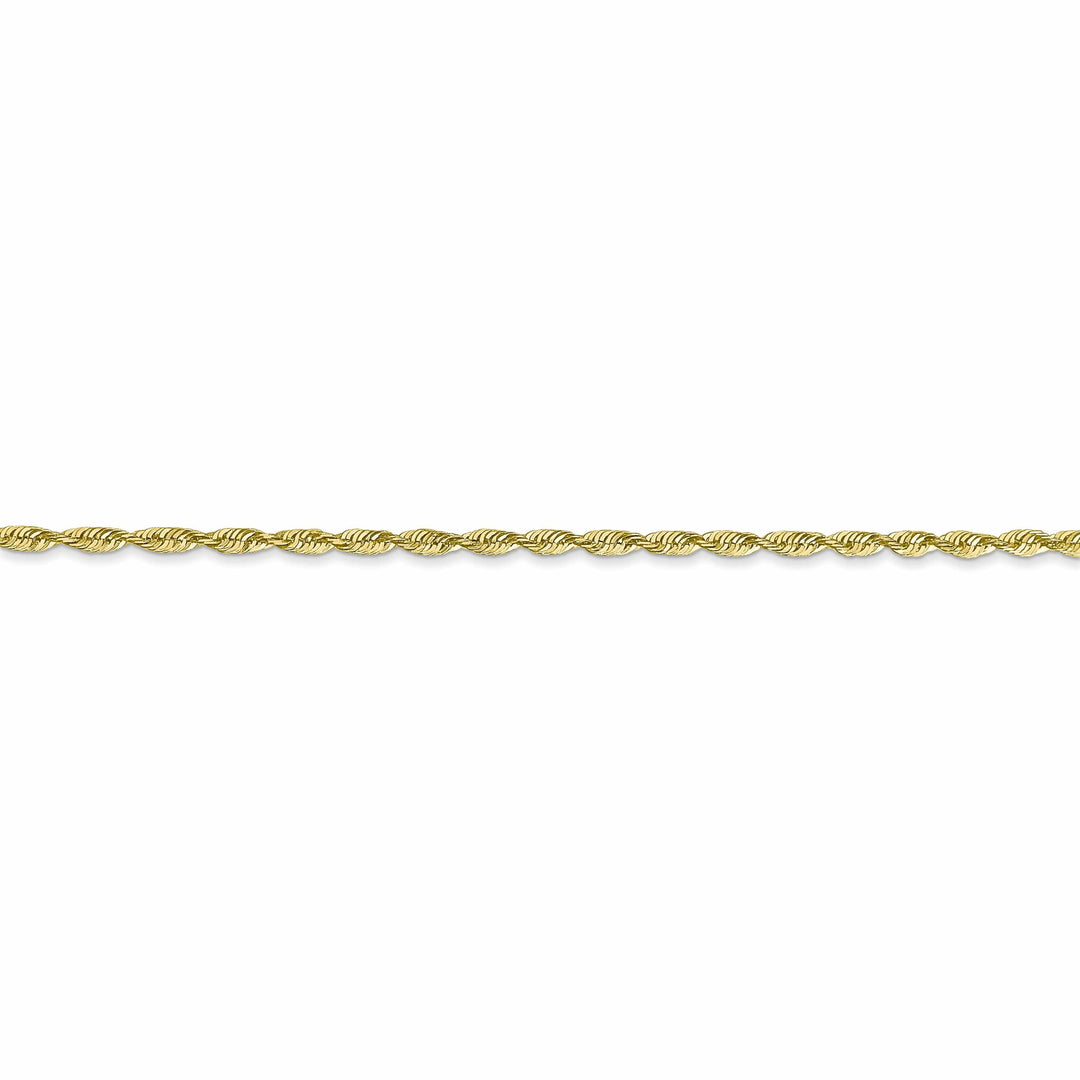10k Yellow Gold 1.8m D.C Lightweight Rope Chain