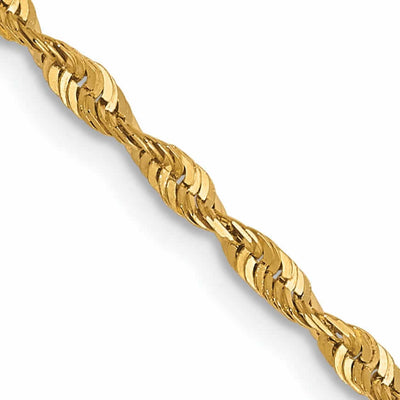 10k Yellow Gold 1.8m D.C Lightweight Rope Chain at $ 249.72 only from Jewelryshopping.com