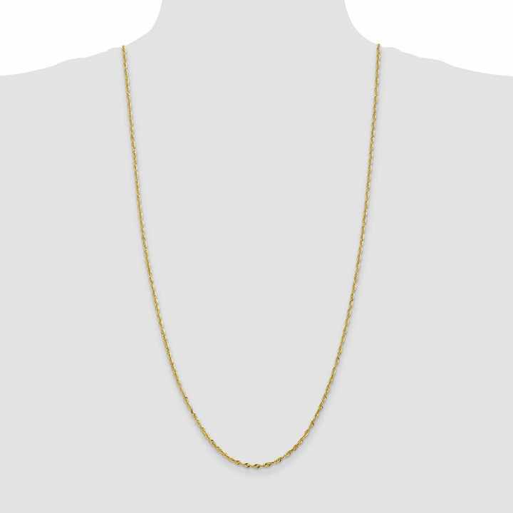 10k Yellow Gold 2.5m D.C Lightweight Rope Chain