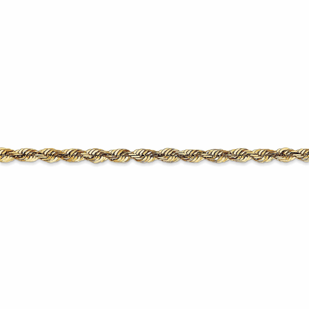 10k Yellow Gold 3.5m D.C Lightweight Rope Chain