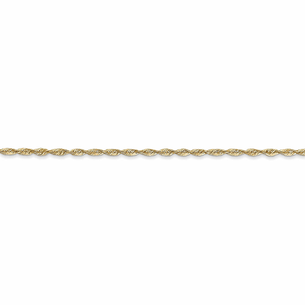 10k Yellow Gold 1.5m D.C Lightweight Rope Chain