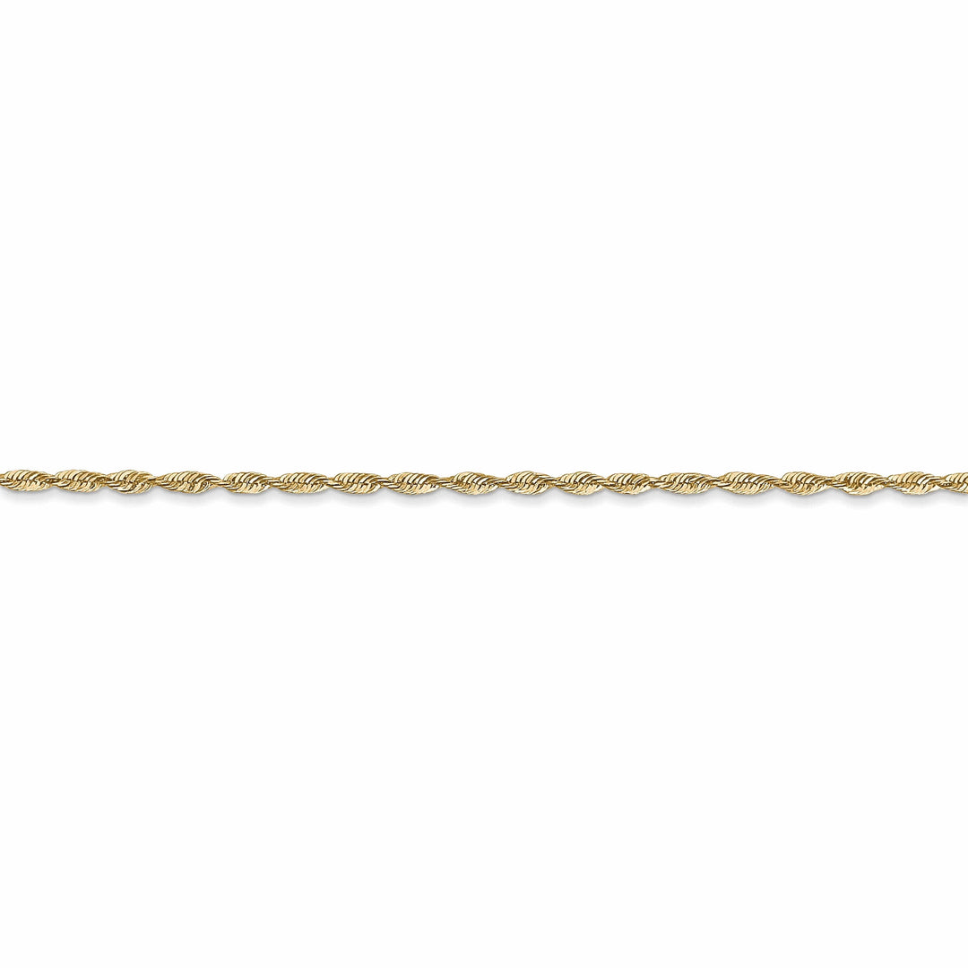 10k Yellow Gold 1.5m D.C Lightweight Rope Chain