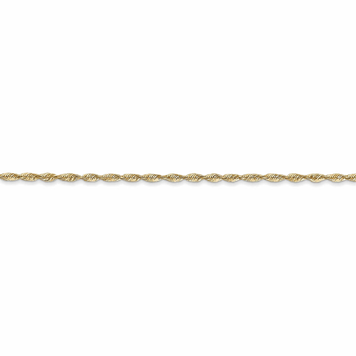 10k Yellow Gold 1.5m D.C Lightweight Rope Chain