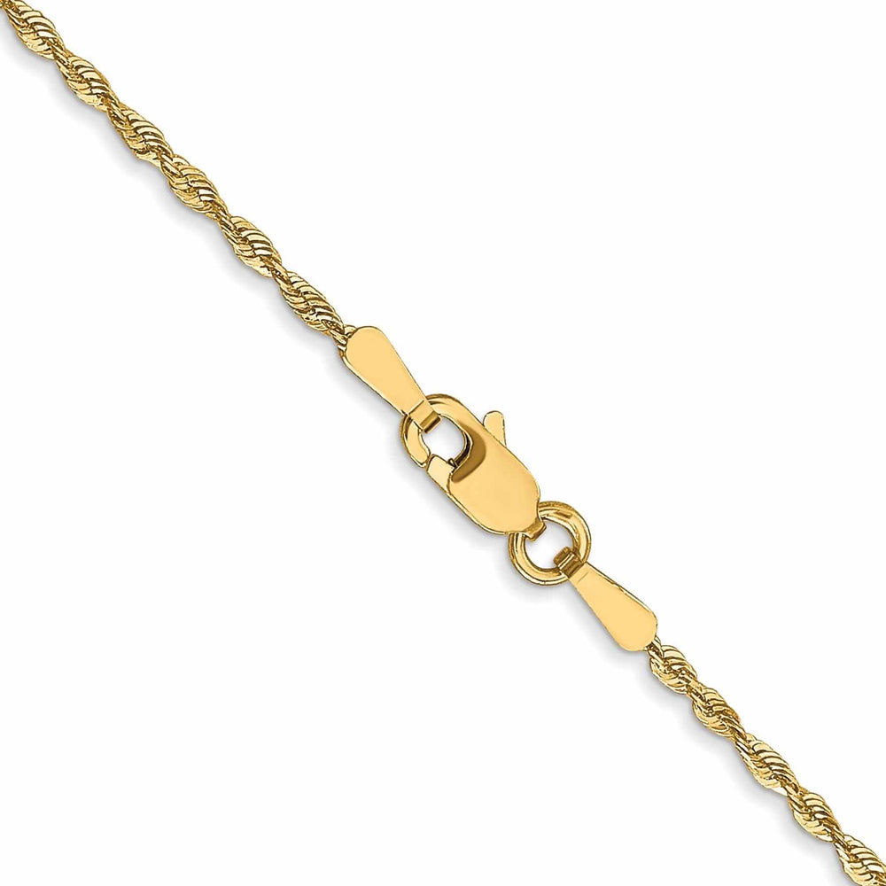 10k Yellow Gold 1.5m D.C Lightweight Rope Chain