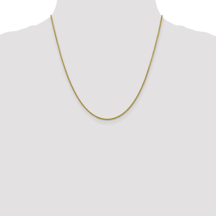 Leslie 10k Yellow Gold 1.5mm Spiga Wheat Chain