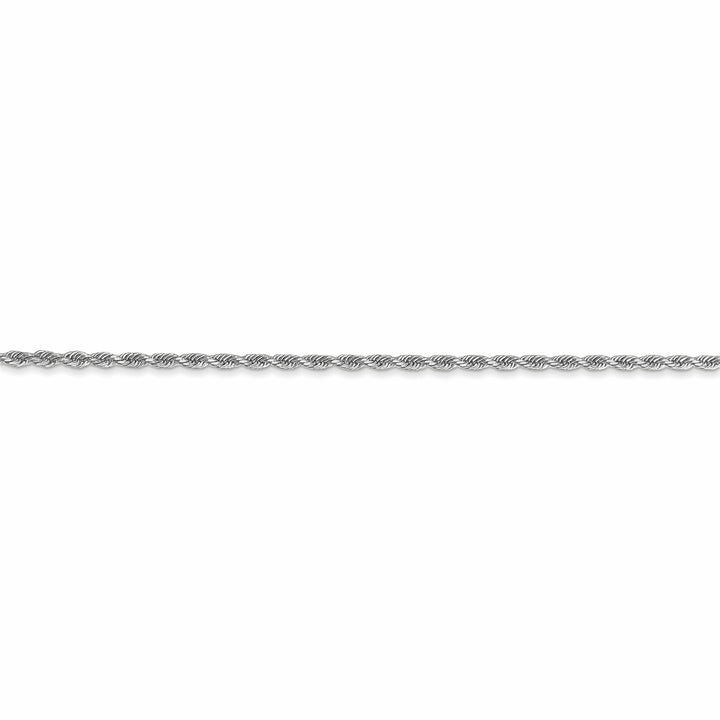 10K White Gold 1.75mm D.C Rope Chain