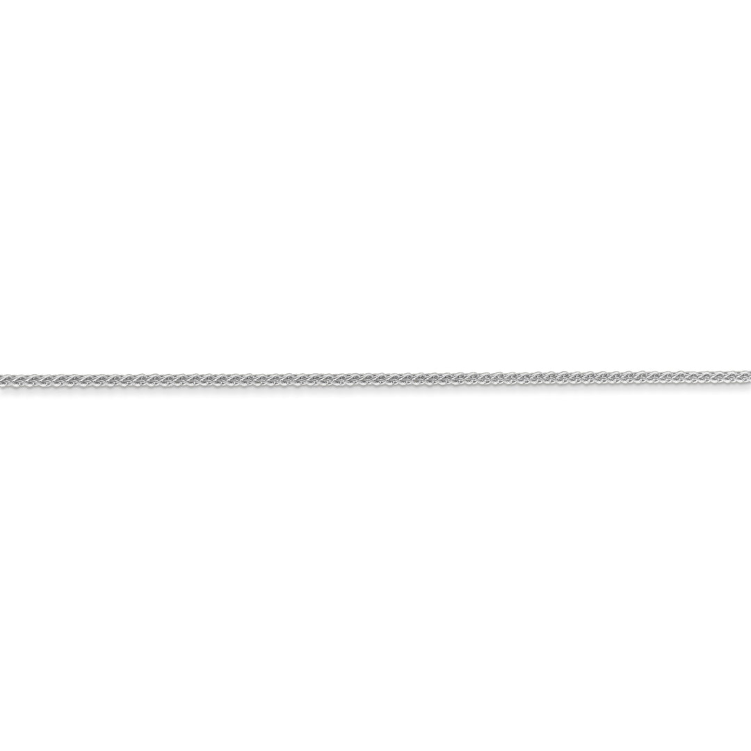 10K White Gold 1mm Wheat Chain