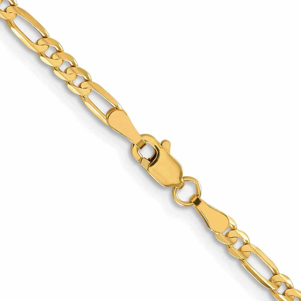 10k Yellow Gold 3.0mm Figaro Chain