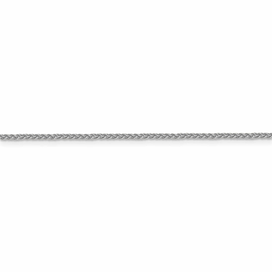 10K White Gold 1.5mm Spiga Wheat Chain