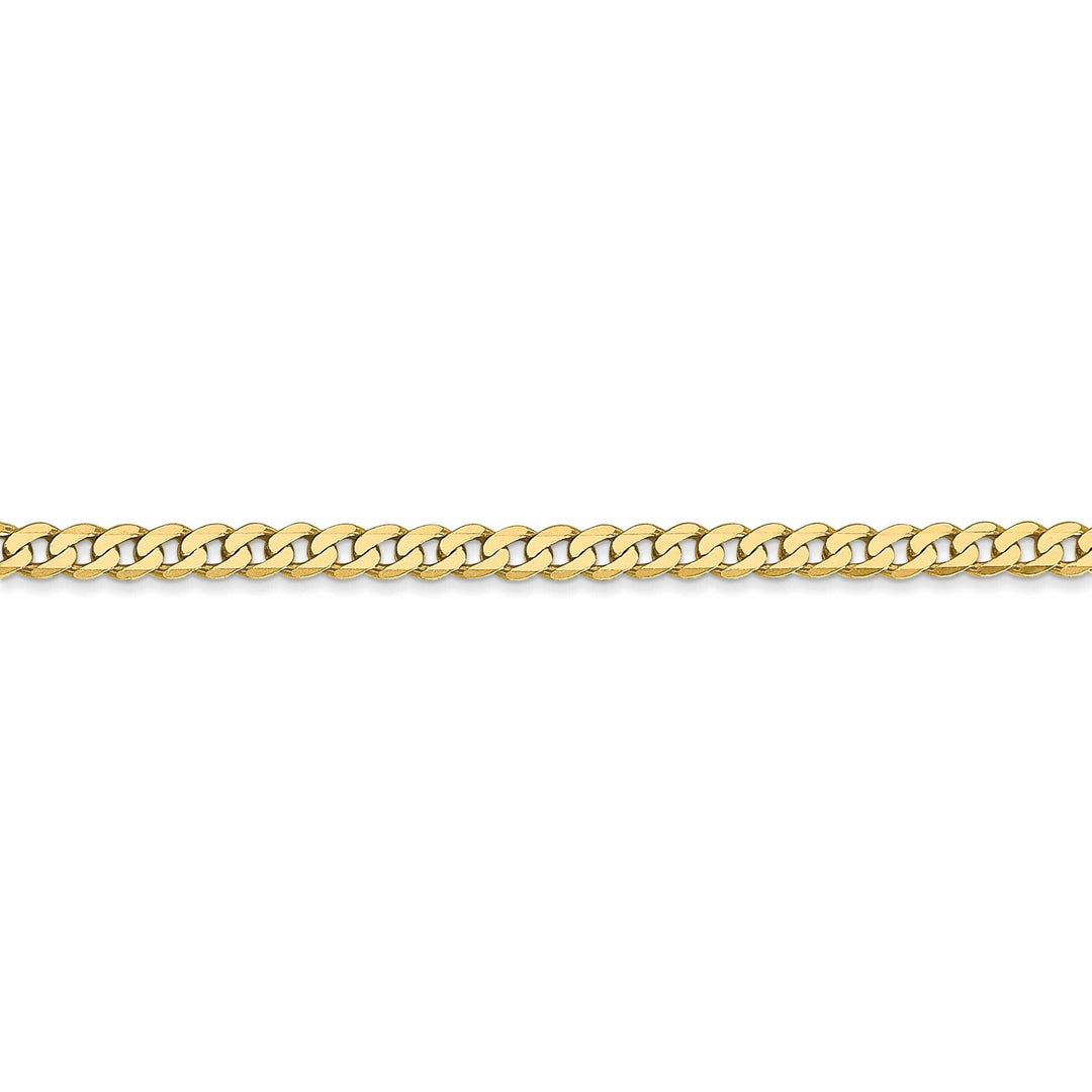 10k Yellow Gold 2.4mm Flat Beveled Curb Chain