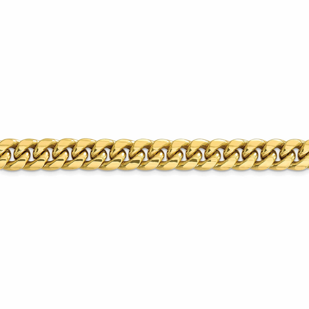 10k Yellow Gold Semi-Solid 9.3 mm Cuban Chain