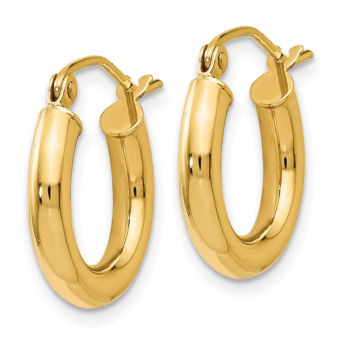 14k Yellow Gold Hoop Earrings