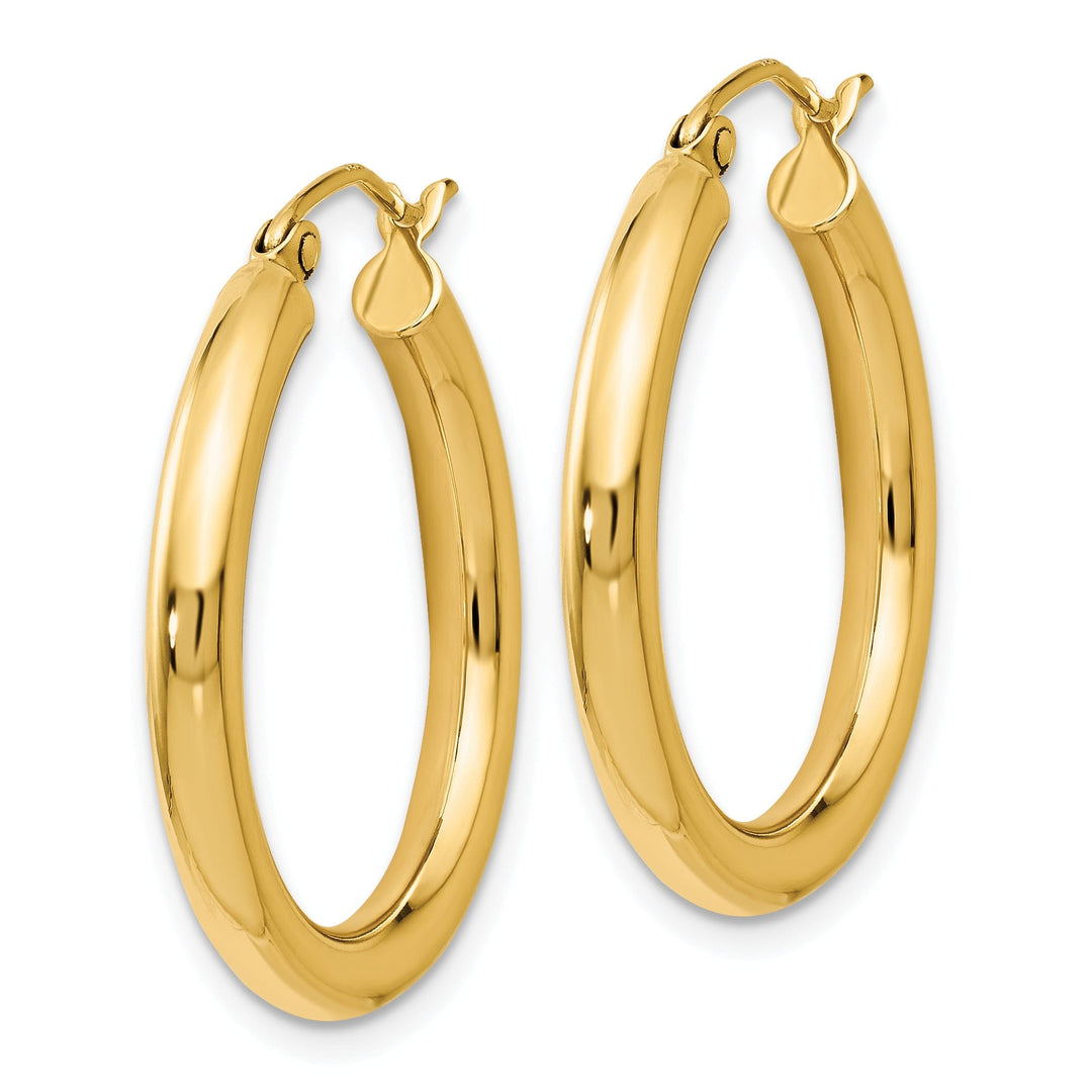 14k Yellow Gold Hoop Earrings