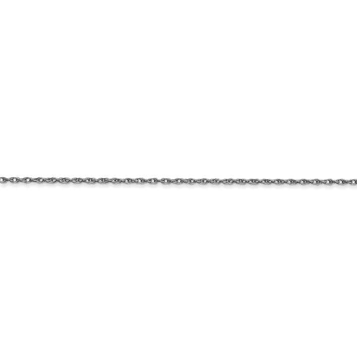 14K White Gold 0.95mm Carded Cable Rope Chain