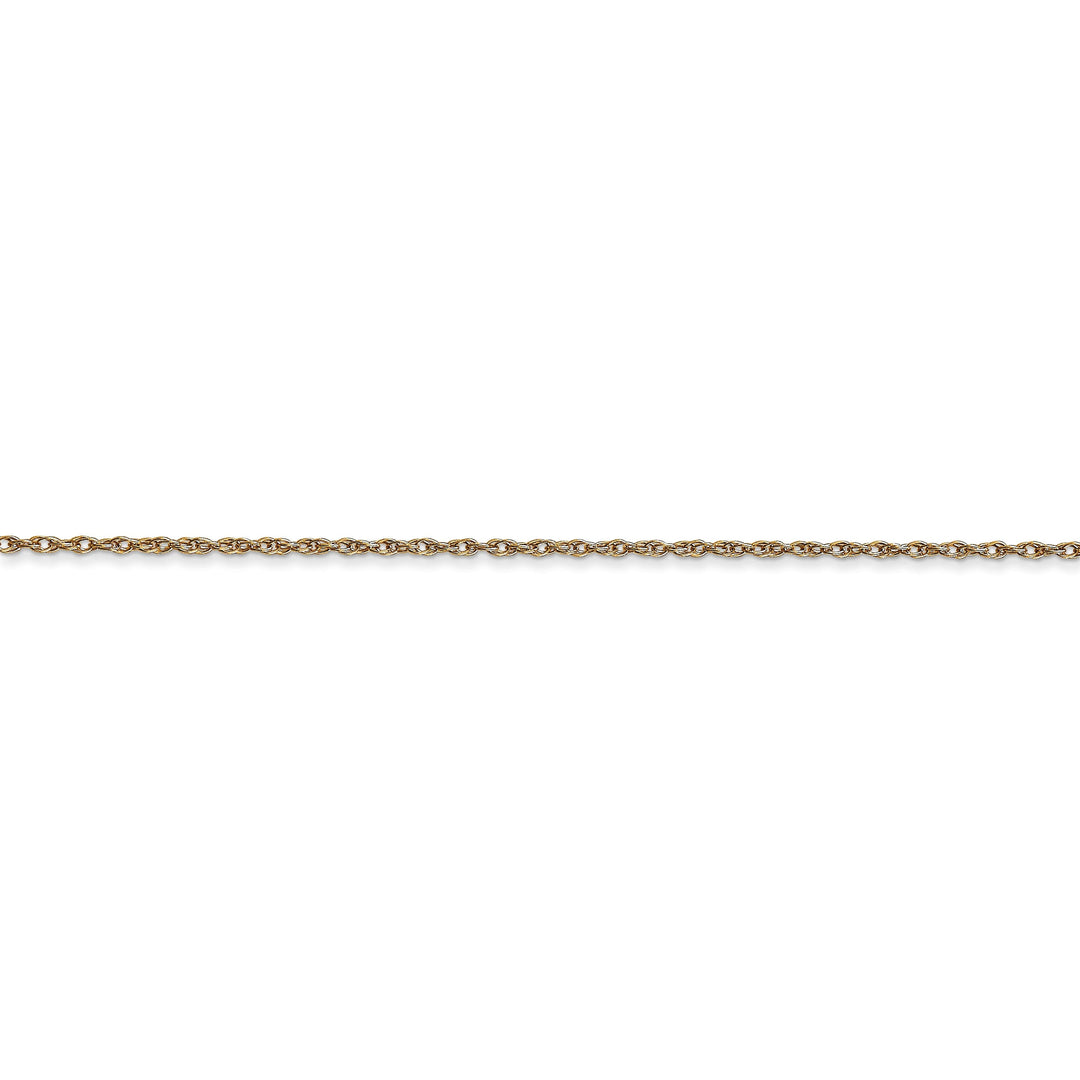 14K Yellow Gold 0.95mm Carded Cable Rope Chain