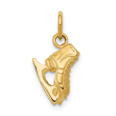 14k Yellow Gold Pair of Ice Skates Pendant at $ 209.15 only from Jewelryshopping.com