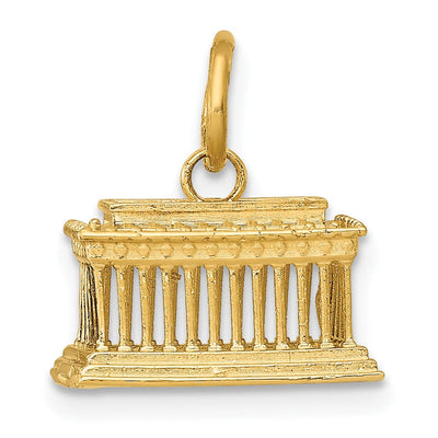 14k Yellow Gold Lincoln Memorial Charm at $ 184.14 only from Jewelryshopping.com