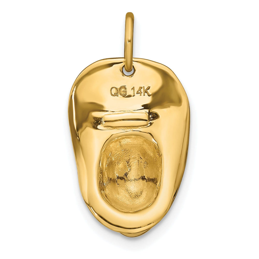 14k Yellow Gold 3Dimensional Firemans Hat Charm