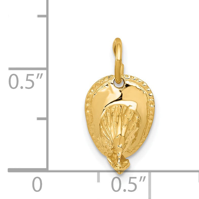 14k Yellow Gold Firemans Hat Charm Pendant