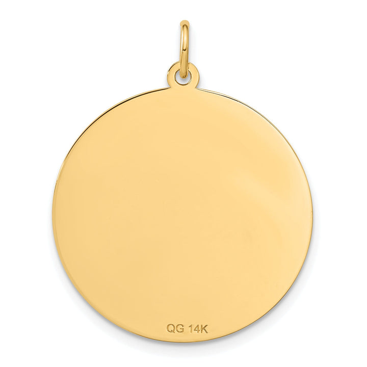 14k Yellow Gold Happy Anniversary Charm Pendant