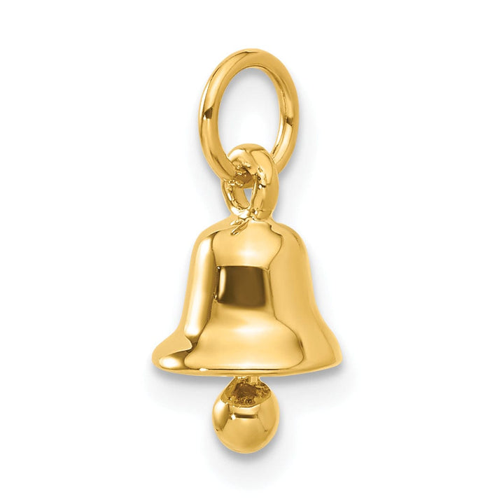 14k Yellow Gold Wedding Bell Charm Pendant