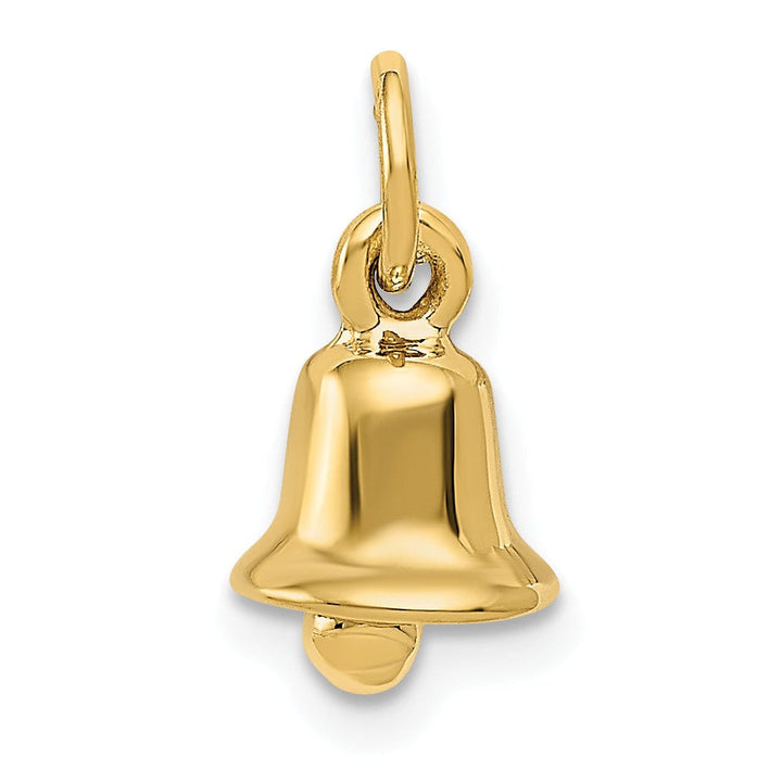 14k Yellow Gold Wedding Bell Charm Pendant